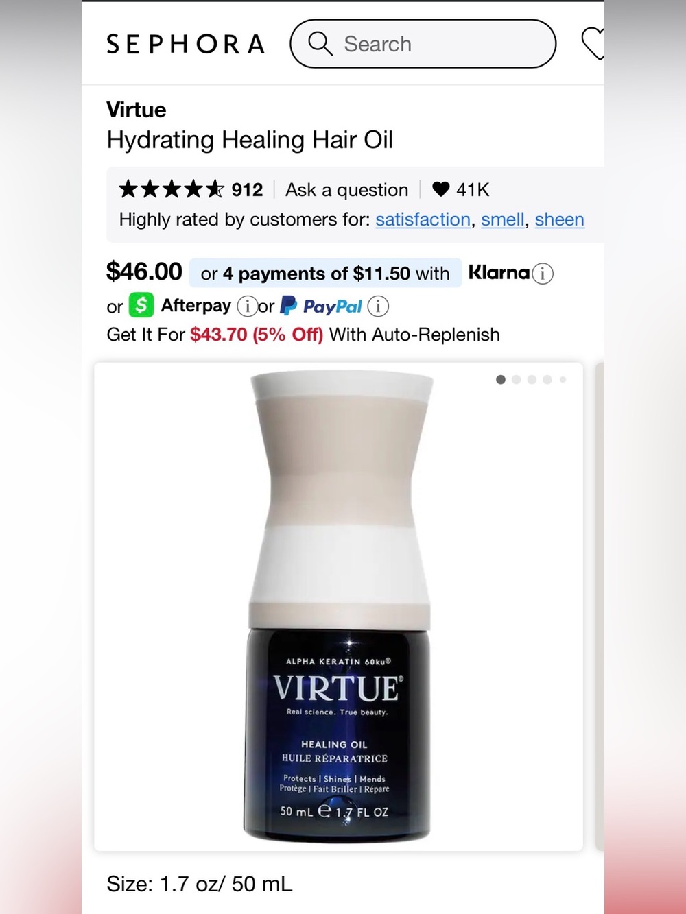 Virtue Healing Oil 50ml
